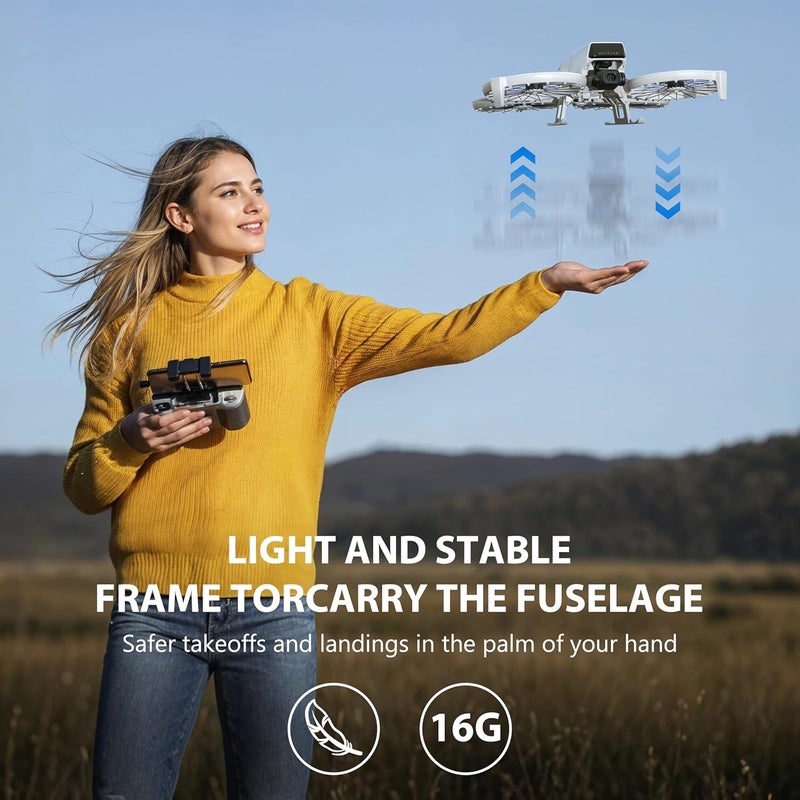 STARTRC جهاز هبوط لطائرة DJI Flip ملحقات الطائرة، ساق قابلة للطي بارتفاع ممتد لطائرة DJI Flip Fly More Combo - Image 4